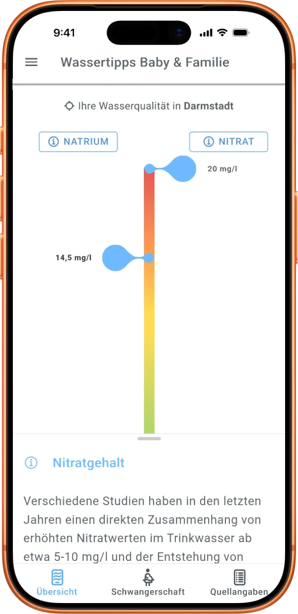 Wassertipps Baby&Familie App Screen 2