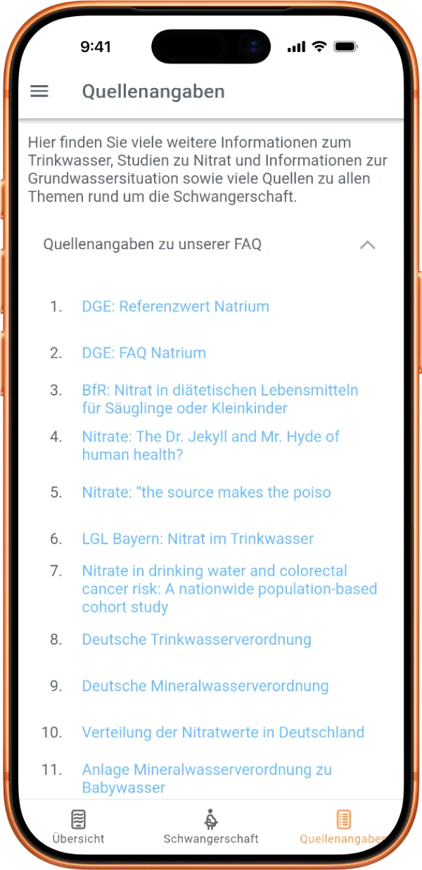 Wassertipps Baby&Familie App Screen 3